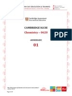 SUBJECT IGCSE (0620) - Answer Key 01 Temp