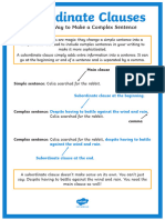 Subordinate Clause A4