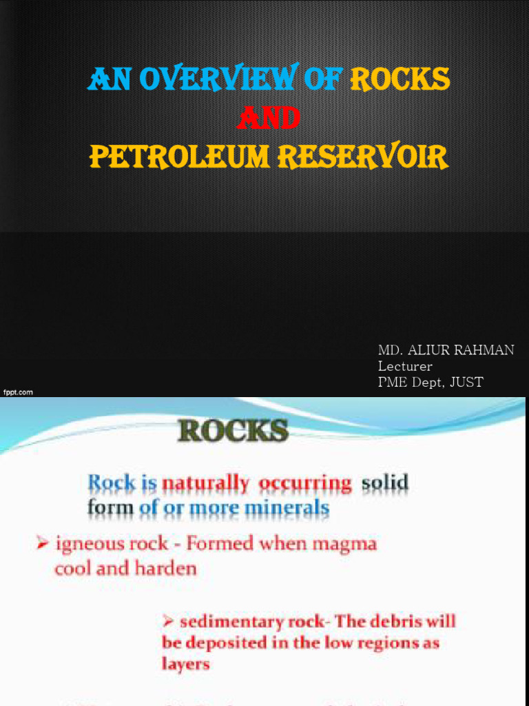 Overview of Rocks and Petroleum Reservoir (LAB) | PDF | Permeability ...