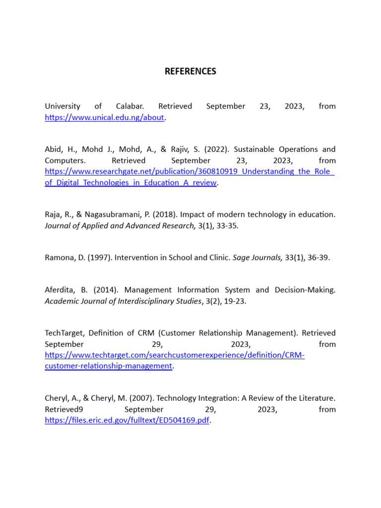 Ada References Format