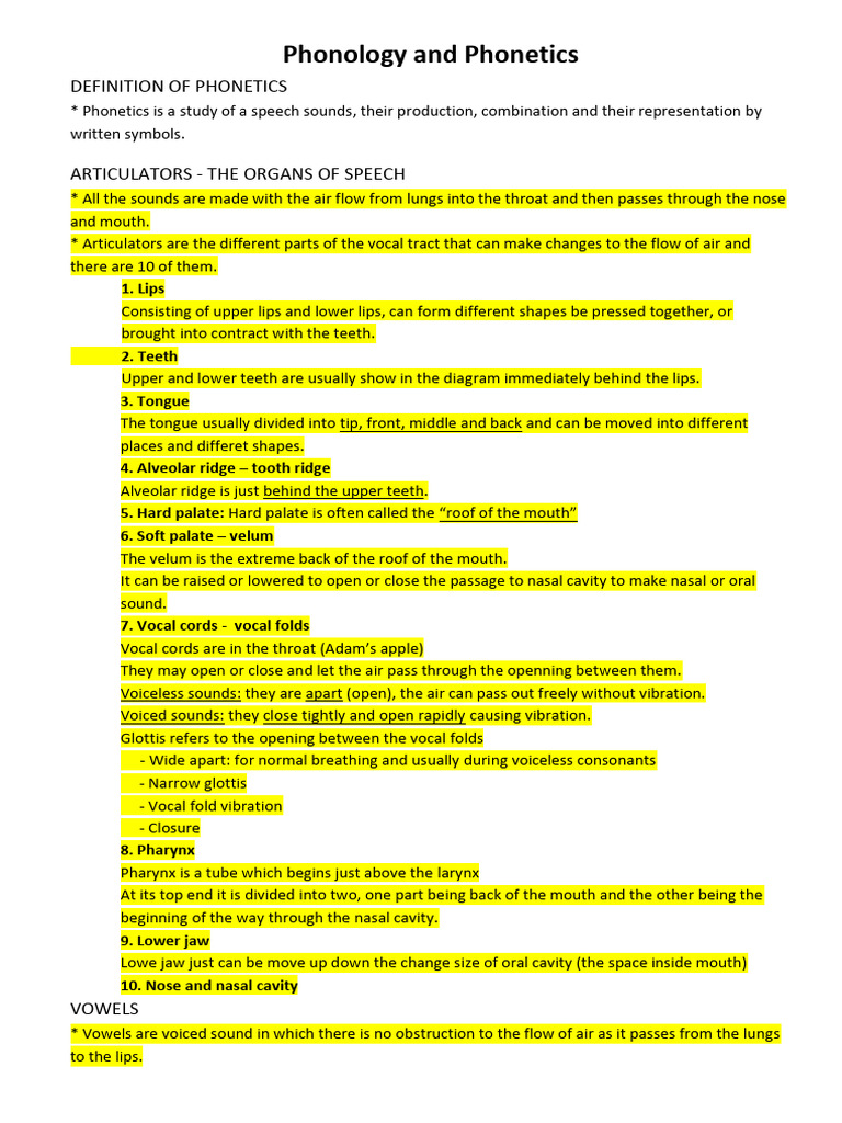 Phonology Module New Pdf Pdf Consonant Larynx