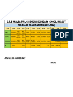 G.T.B Khalsa Public Senior Secondary School, Malout PRE-BOARD EXAMINATIONS (2023-2024)