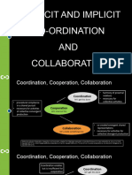 Explicit and Implicit Co-Ordination and Collaboration