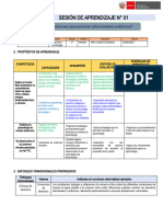 SESIÓN DE APRENDIZAJE - C Y T. Alfio