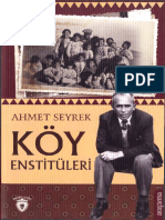 Ahmet Seyrek Köy Enstitüleri Dorlion Yayınları