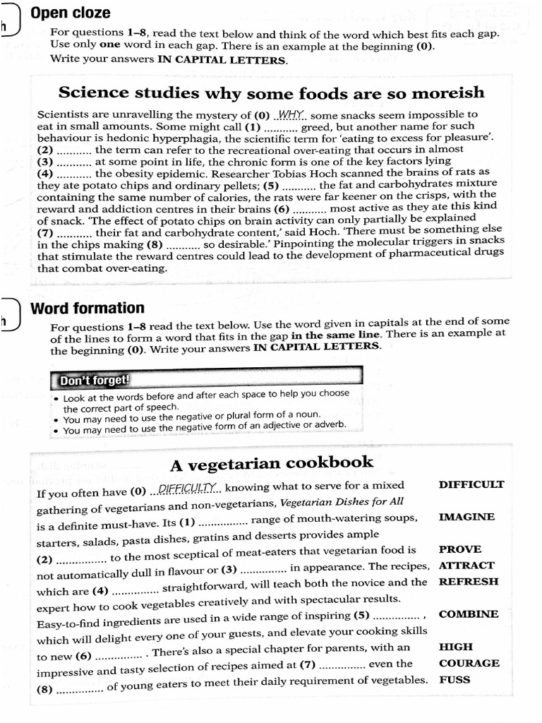 Food and Drink 2 WF and Open C. | PDF