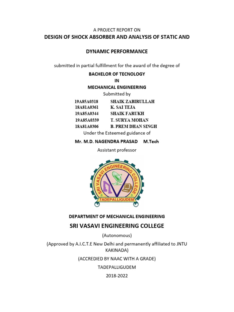 MECHANICAL ENGINEERING REPORT EXAMPLE PDF FREE DOWNLOAD visual data 8