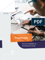 Pronto Xi 760 - Applications Overview - Financials