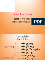 Definite and Indefinite Articles