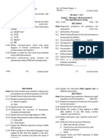 4th Sem. / I & C Subject: Microproc. Microcontroller & Their Appl./Microproc.& App. Section-D