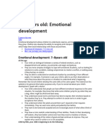 7–8 years old Emotional development