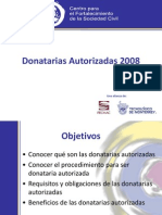 Donatarias Autorizadas 2008