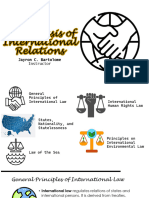 Legal Basis of International Relations