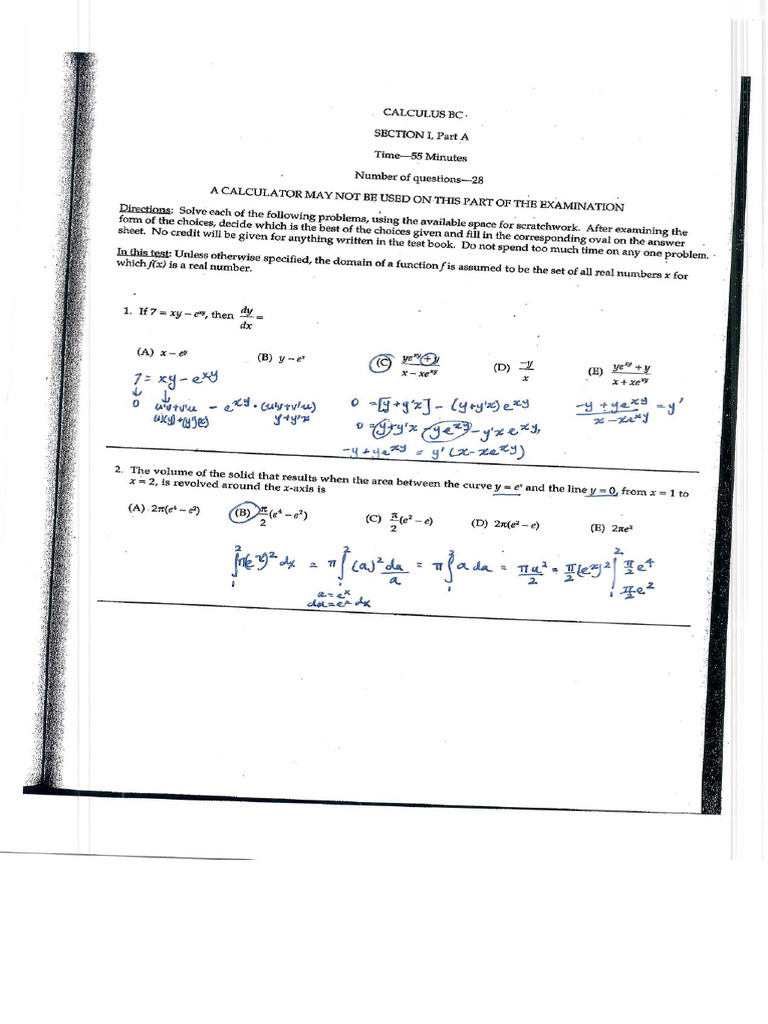 AP Math April 11 | PDF