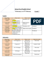 Weekly Plan