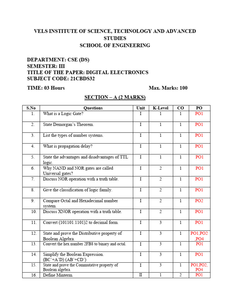 Digital Electronics Question Bank Pdf Analog To Digital Converter