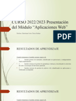 Presentación Del Módulo Aplicaciones Web