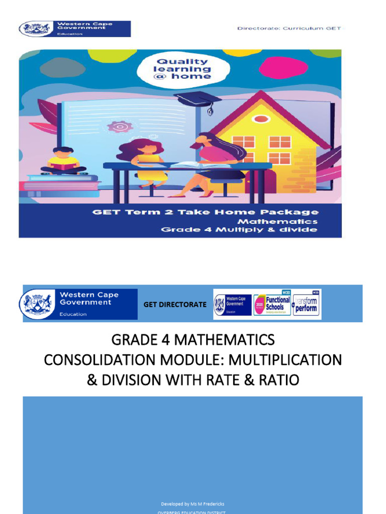 Grade 4 Math: Multiplication & Division Module | PDF | Teaching Methods ...