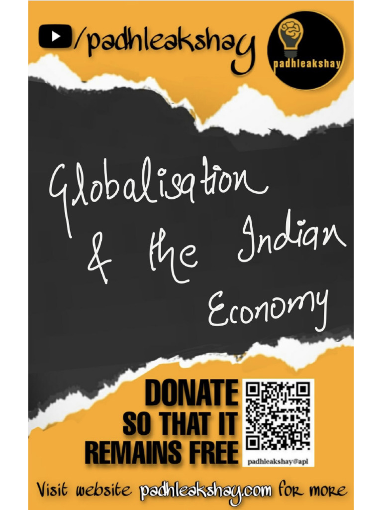 Globalisation and The Indian Economy Padhleakshay Compressed | PDF ...