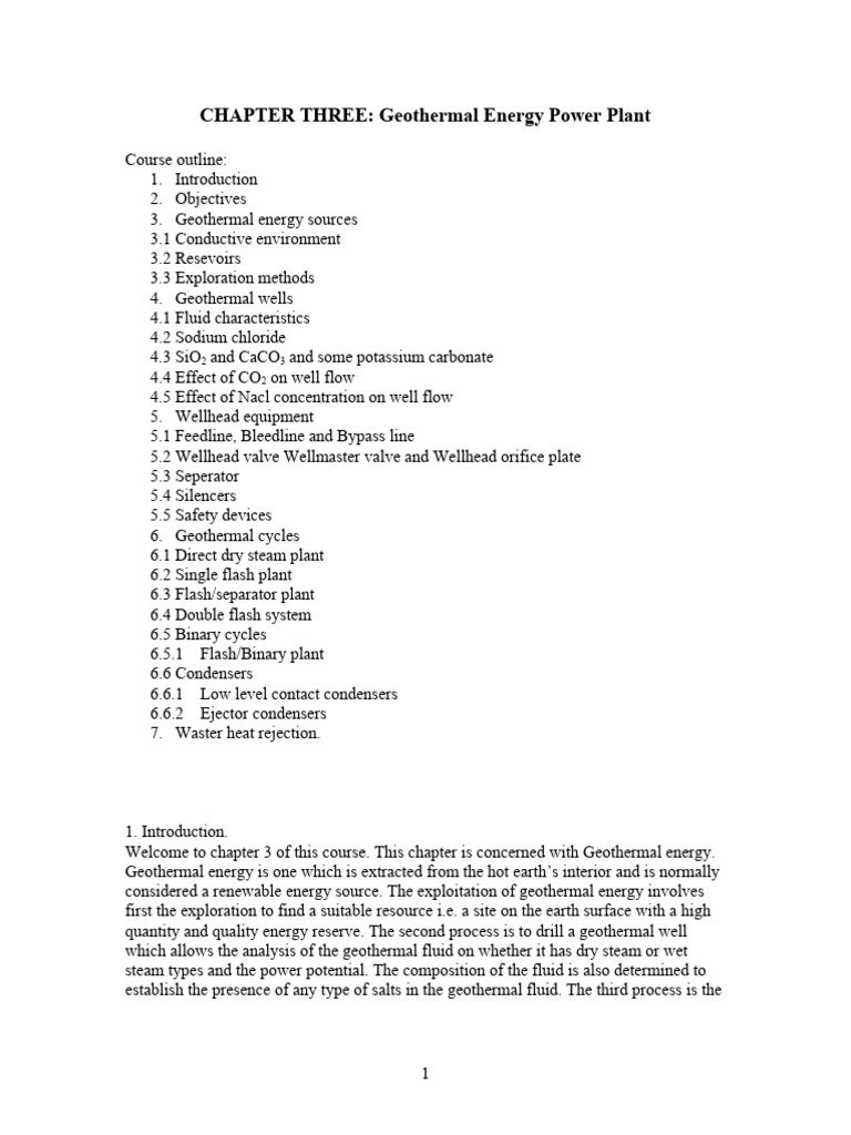 Geothermal Energy Course Guide | PDF | Magma | Heat Exchanger