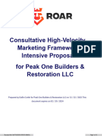 Peak One Builders & Restoration LLC & ROAR - Consultative HVMF Intensive Proposal