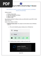 Edge Browser Settings MSTC