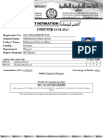 Muhammad Usama Saleem Muhammad Saleem Khan Sciences 'Physics'