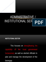 Administrative / Institutional Services