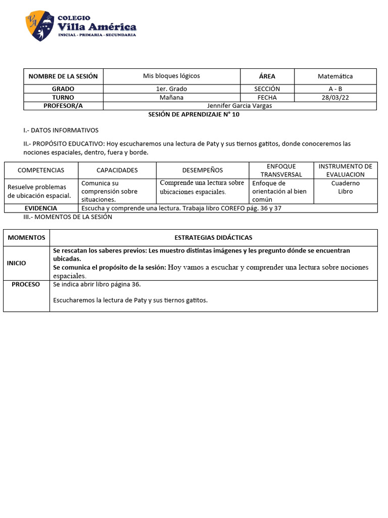 5TA SEMANA - 28 de MARZO Al 01 de ABRIL | PDF | Evaluación | Aprendizaje
