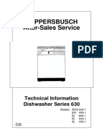 Küppersbusch After-Sales Service: Technical Information Dishwasher Series 630