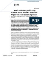 Research On Indoor Positioning Method Based On Lora Improved Fingerprint Localization Algorithm
