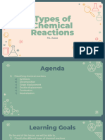 Types of Chemical Reactions and Changes