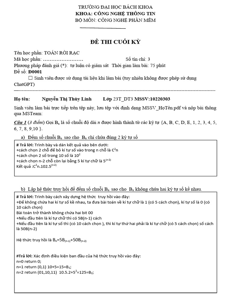 GK de 1 ToanRR | PDF