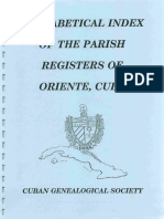 Parish Registers of Oriente Cuba