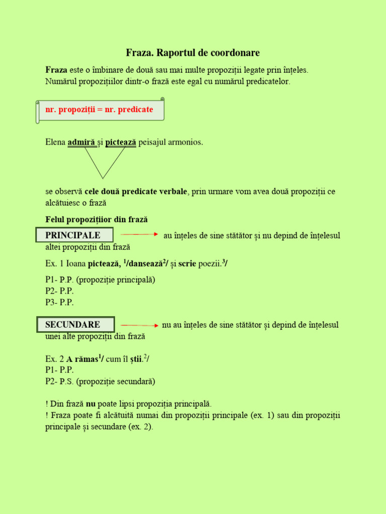 Fraza. Raportul de Coordonare | PDF
