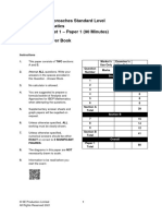AA SL P1 Practice Paper Set 1