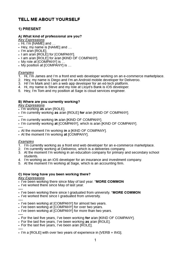 English for Tech Interviews Guide | PDF | Software Development Process ...