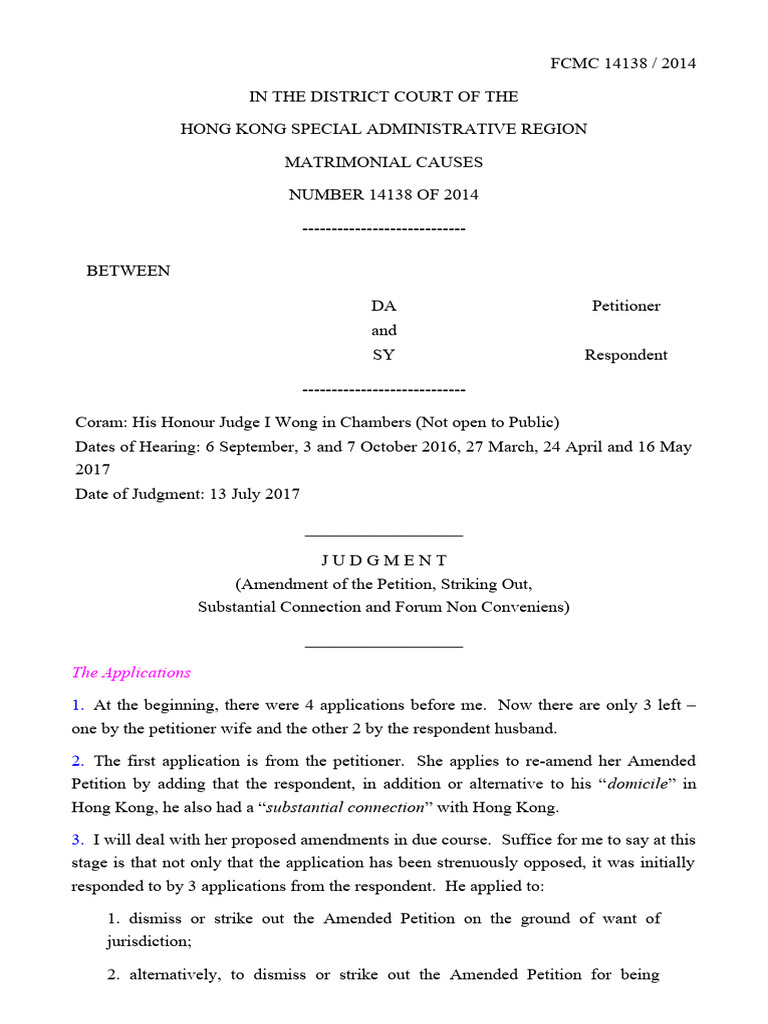 Hk case analysis 1 pdf lawsuit vexatious litigation