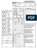 Scheda DND 5e Ranger Elfo LVL 10