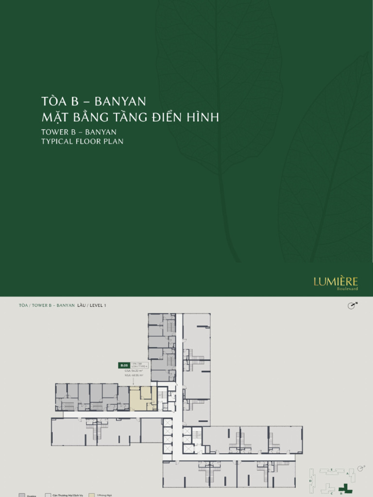 LB- MẶT BẰNG TOÀ B | PDF