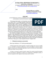 Sesizarea Șefei PA Către Herman Von Hebel, Președinte Al Comisiei Pre-Vetting