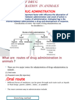 Routes of Drug Administration in Animals