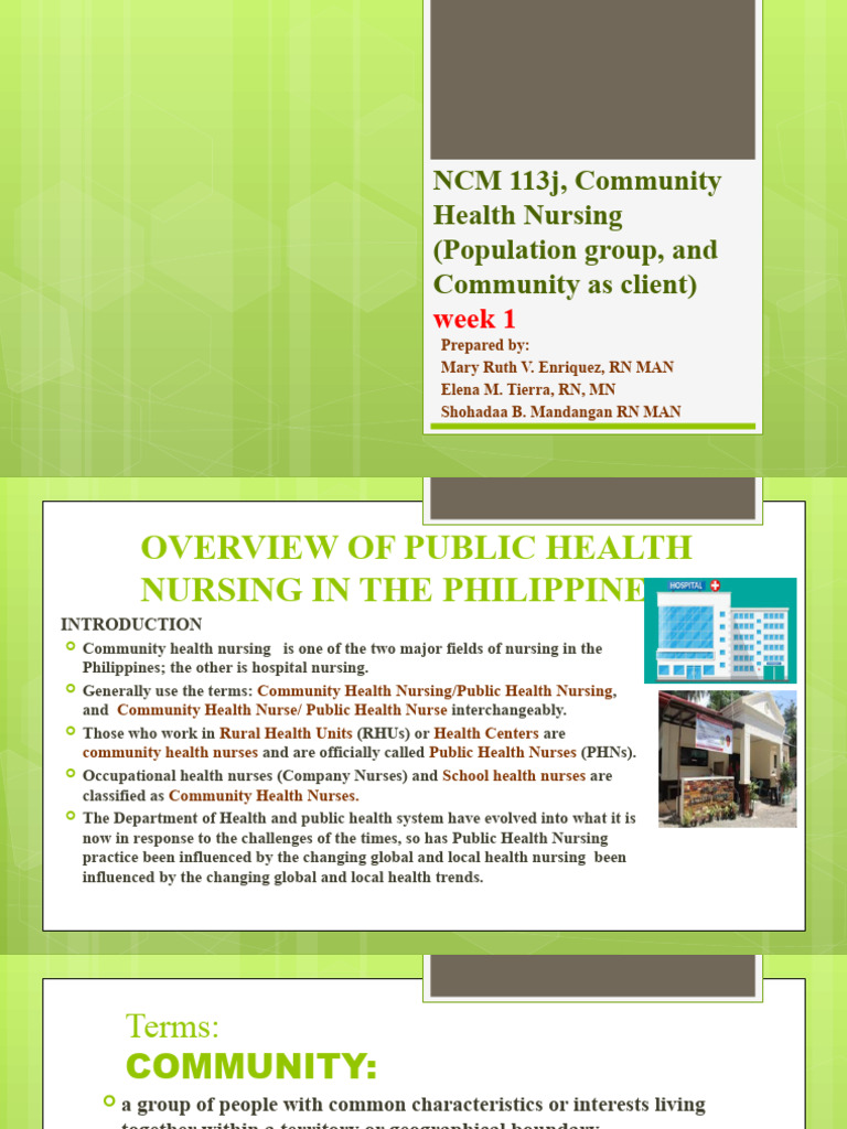 Chn Week 1 Sy 2022 Pdf Behavior Health Economics