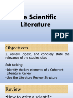 For The Sudents Scientific Literature Review Coherent