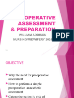 Preoperative Assessment & Preparation: William Addison Nursing/Midwifery 2024
