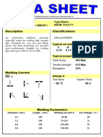 Type Basic WIEM 7010-P1 Shield Metal Arc Weld (SMAW) : Classifications Description