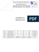 CALCULATION FOR BUOYANCY FORCE