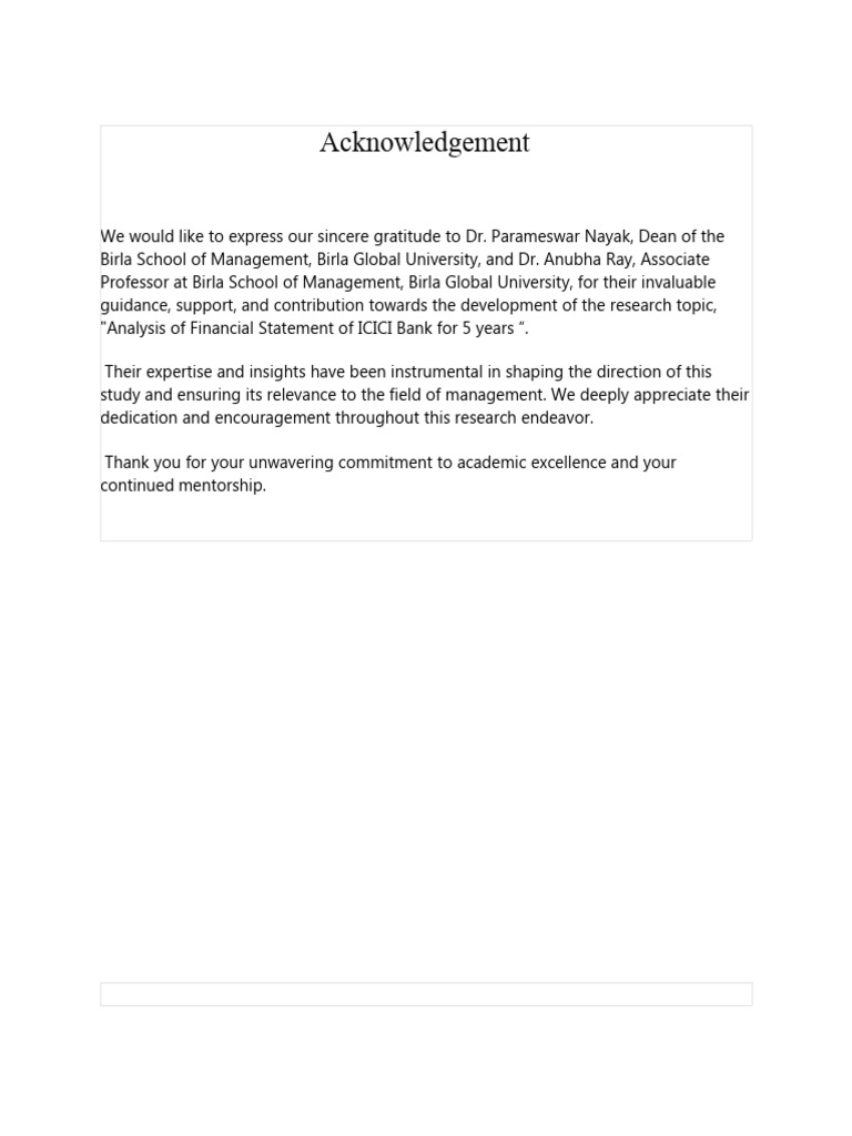 Analysis of financial statement of icici bank for 5 years pdf