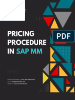 SAP MM pricing procedure document