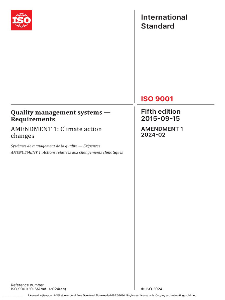 Iso 9001 - Add - 2024 | PDF